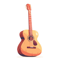 Fototapeta premium Illustration of the guitar as a vector