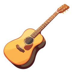 Illustration of the guitar as a vector