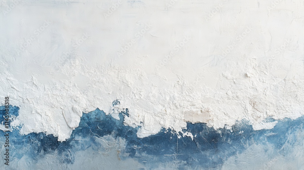 Poster abstract texture showcasing the beauty of fresh snow with soft whites and subtle blues in an artisti