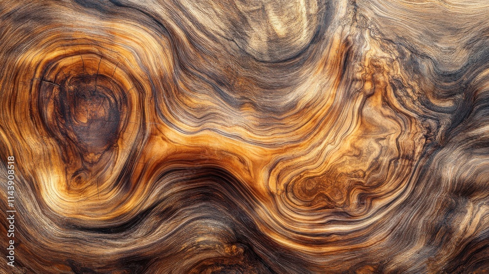 Poster abstract patterns created by natural wood grains showcase beautiful swirls and textures in warm tone