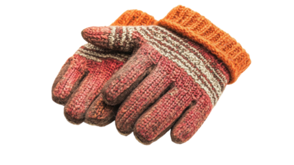 A Pair of Warm Winter Gloves Perfect for Cold Weather Fashion and Outdoor Activities Including Skiing, Snowboarding, and Winter Hiking.