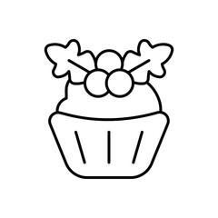Cupcake with Holly