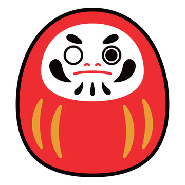 recommend clip art: だるま　片目