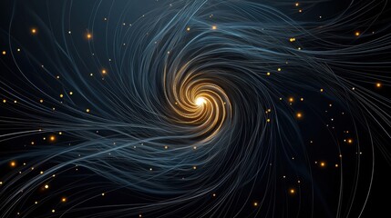 Obraz premium A mesmerizing abstract swirl of light resembling a galaxy.