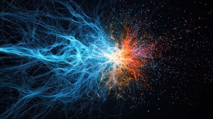 Abstract representation of energy flow in vibrant colors.