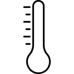Simple vector icon thermometer