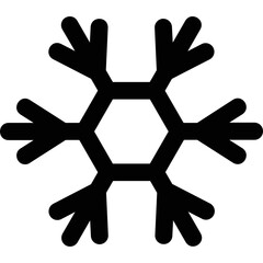 Simple vector icon snowflake