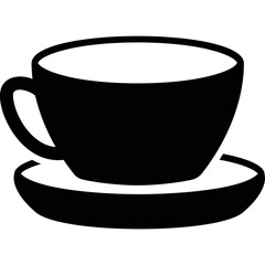 Simple vector icon tea cup
