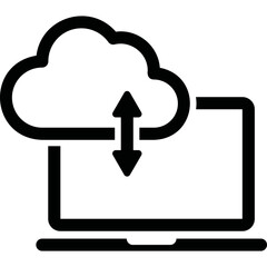 Simple vector icon laptop