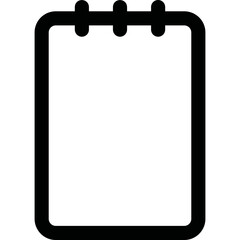 Simple vector icon notebook