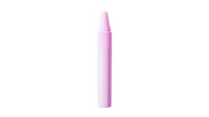 Pastel Pink Highlighter Uncapped on a White Background - Perfect for Stationery Design, Academic Notes, or Creative Projects.