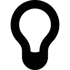 simple vector icon bulb