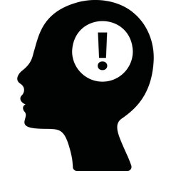 Simple vector icon head