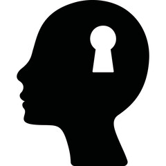 Simple vector icon head