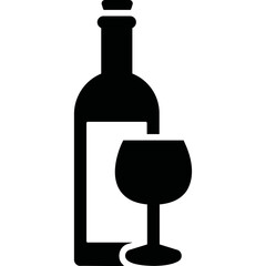 Simple vector icon wine