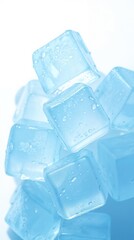 Obraz premium Blue ice cubes 