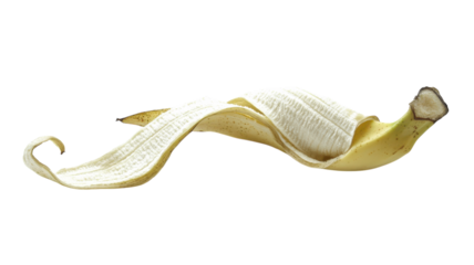 Peeled Banana with a Clean White Peel - Ideal for Healthy Eating, Smoothie Recipes, and Snack Ideas.