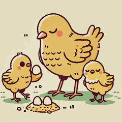 Illustration of a chicken