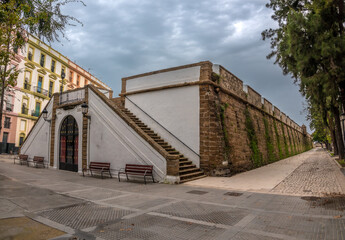 La Candelaria fortification (baluarte) Cadiz, Andalusia (Andalucía), Spain