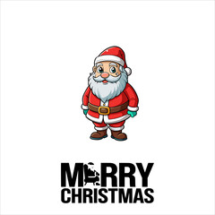  santa claus heads in flat style isolated. Vector illustration,Collection of Cute Christmas Santa Claus isolated. Christmas Set of Cheerful, funny Santa clause for winter holidays. Happy Santa Claus 