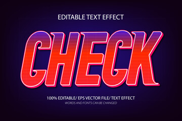 Check editable text effect, 3D editable text template.	