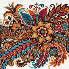 Illustration of batik