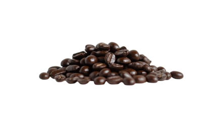 High-quality Brown Coffee Beans Piled Together for Espresso and Brewing Purposes - Perfect for Coffee Enthusiasts and Baristas.