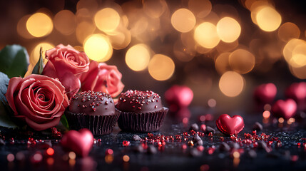  valentine's day chocolate and jewelry display