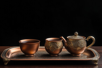 Chinese Tea Culture Concept Background