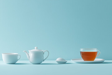 Chinese Tea Culture Concept Background