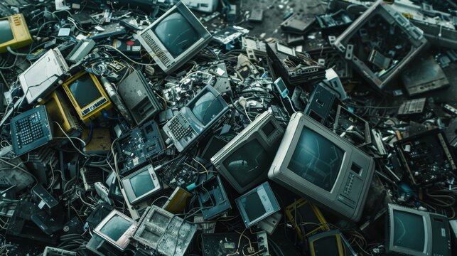 Electronic Waste (E-Waste): Outdated electronics, including smartphones and computers, often containing harmful materials that need careful recycling and disposal.
