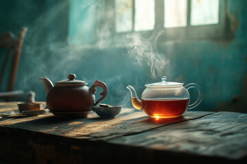 Chinese Tea Culture Concept Background