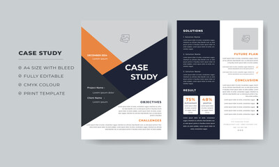 case study Document template and Business Case Study Document layout 