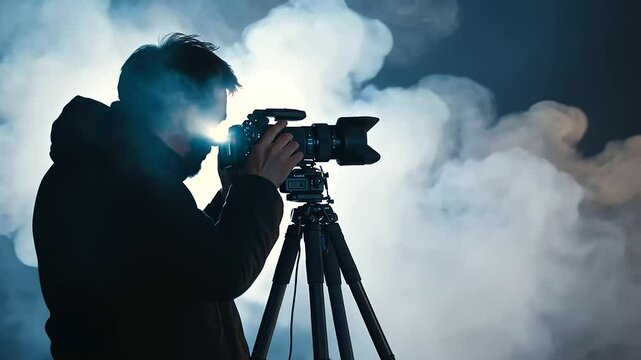 1_Paranormal Investigator Using Technology in Haunted Location