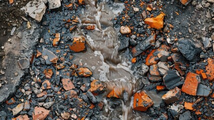 Mining Waste: Tailings and debris from mineral extraction that can release harmful chemicals, impacting the environment and nearby ecosystems.
