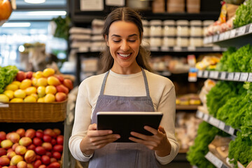 woman in supermarket