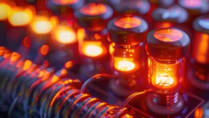 Resistor: A device that limits the flow of electrical current in a circuit, controlling energy and safeguarding other components from overloads.
