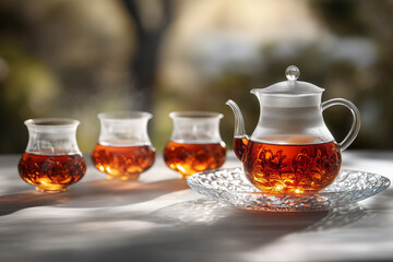 Chinese Tea Culture Concept Background