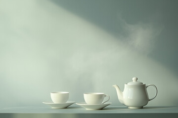 Fototapeta premium Chinese Tea Culture Concept Background