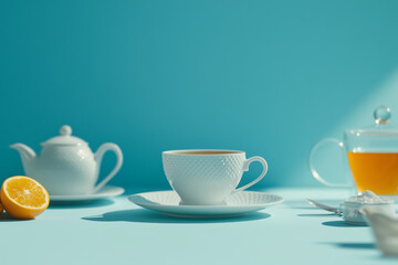 Chinese Tea Culture Concept Background