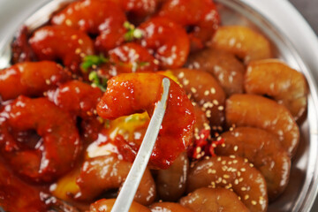 Shrimp paste
간장새우장, 양념새우장