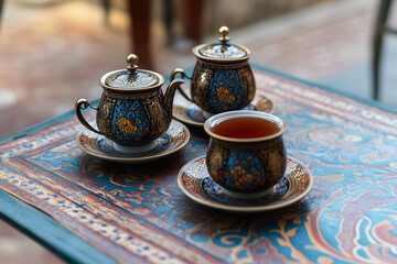 Chinese Tea Culture Concept Background