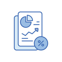 Discount Report vector icon
