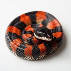 Obraz premium snake on the white isolate background