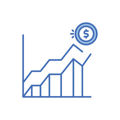 Financial Growth vector icon