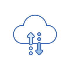 Cloud Tech vector icon