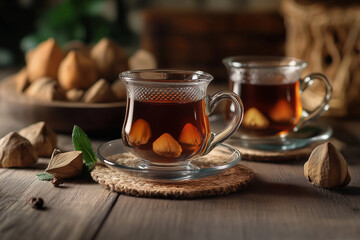 Chinese Tea Culture Concept Background