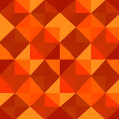 Fiery Geometric Pattern: Abstract seamless texture with vibrant orange and red triangular shapes.  Perfect for backgrounds and designs. 