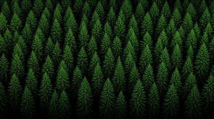 Forest Canopy: An aerial view of a dense evergreen forest, with a sea of emerald green pine trees stretching towards the horizon, creating a sense of serenity and vastness.  