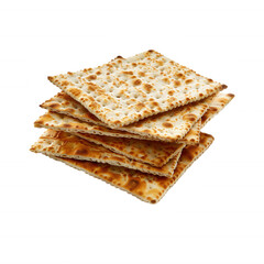 Fototapeta premium Stack of Matzah - Traditional Jewish Unleavened Bread